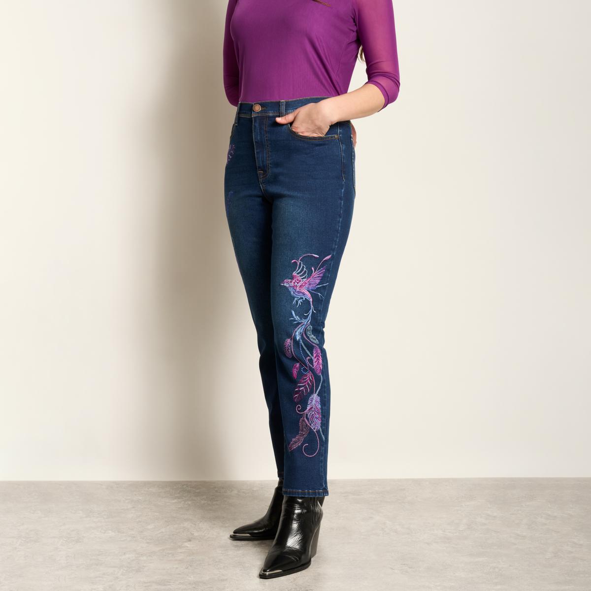 Body Scan wide-leg Jeans  Blue